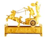 c.1810 Rare French Ormolu Two Horse Chariot Clock, 'The Chariot of Telemachus'.